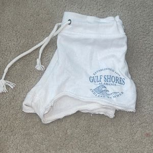 Beach, gulf, Shores, Alabama lounge, shorts, super comfy. Size small. White